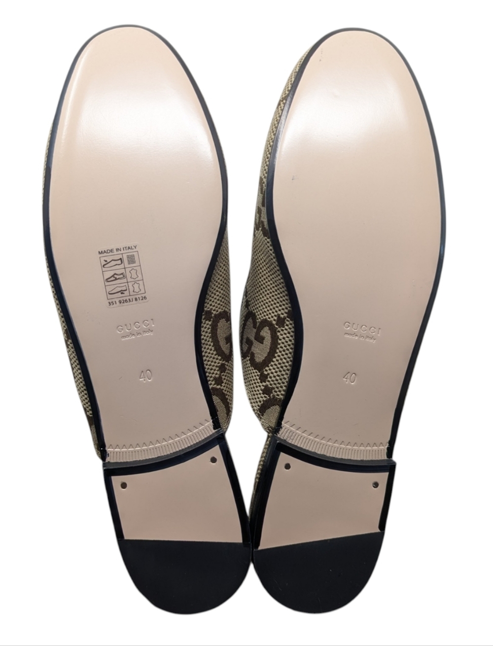 NIB Gucci Princetown Jumbo GG Monogram Horsebit Jacquard Loafer Mule Size EU 40 - Picture 12 of 13